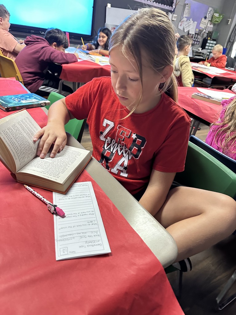 Student reading