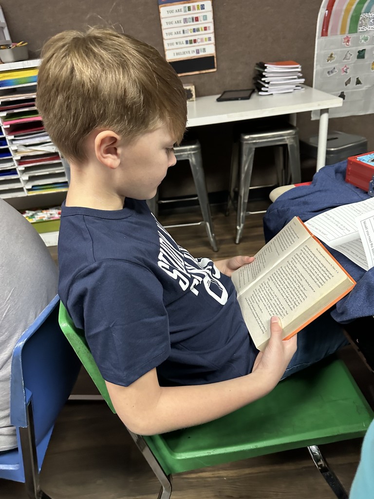 Student reading