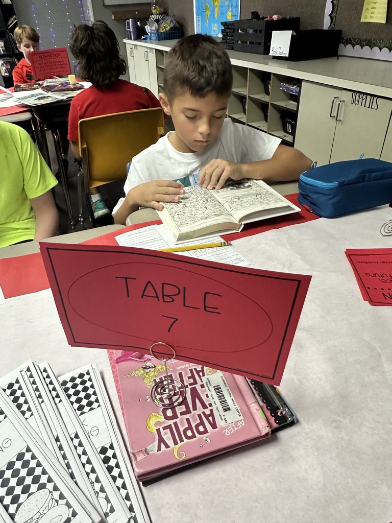 Student reading