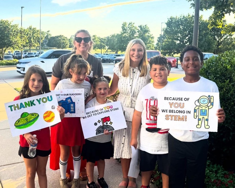 students at flight night