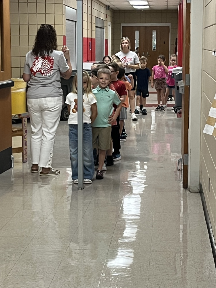 students practicing procedures 