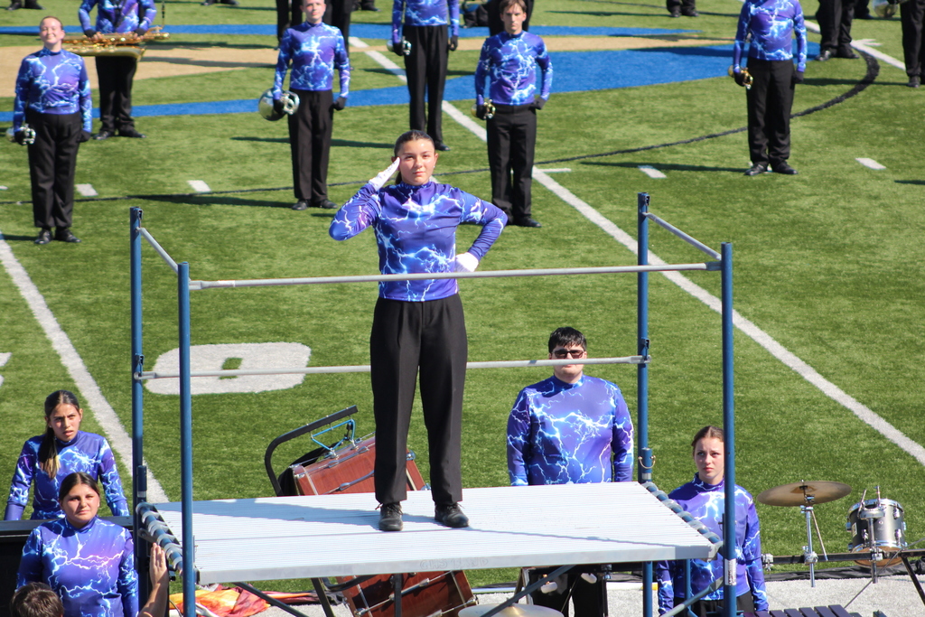 Drum Major ready for the show on Saturday