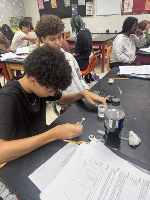 students doing a science project