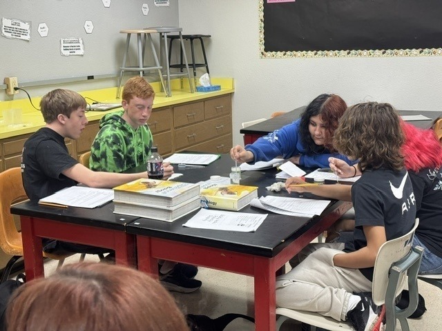 students doing a science project