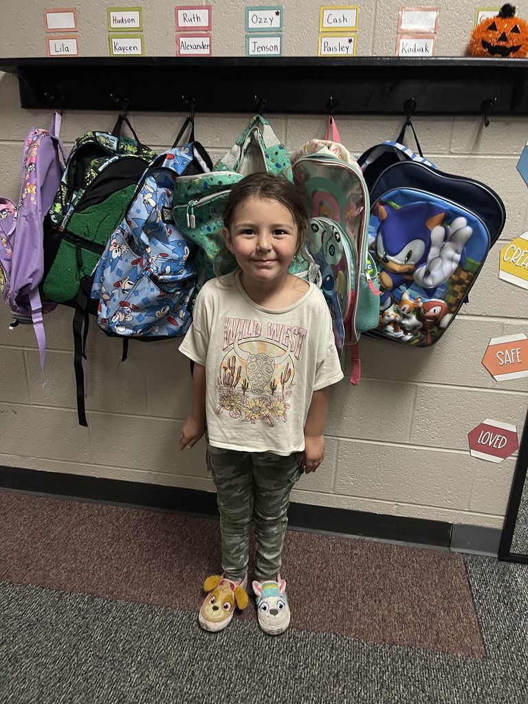 Student wearing camo