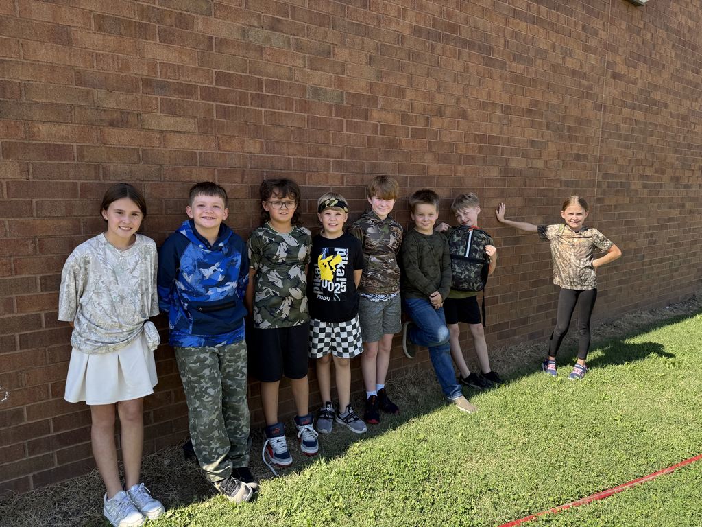 students wearing camo