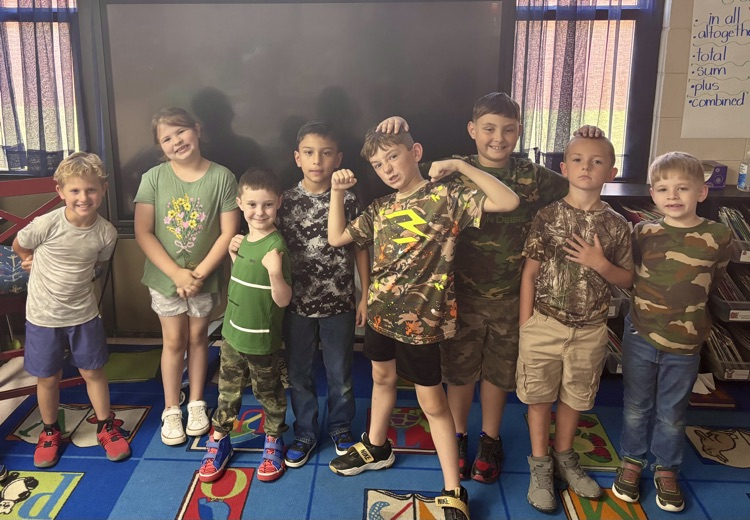 students in camo