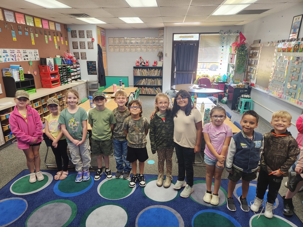 students wearing camo