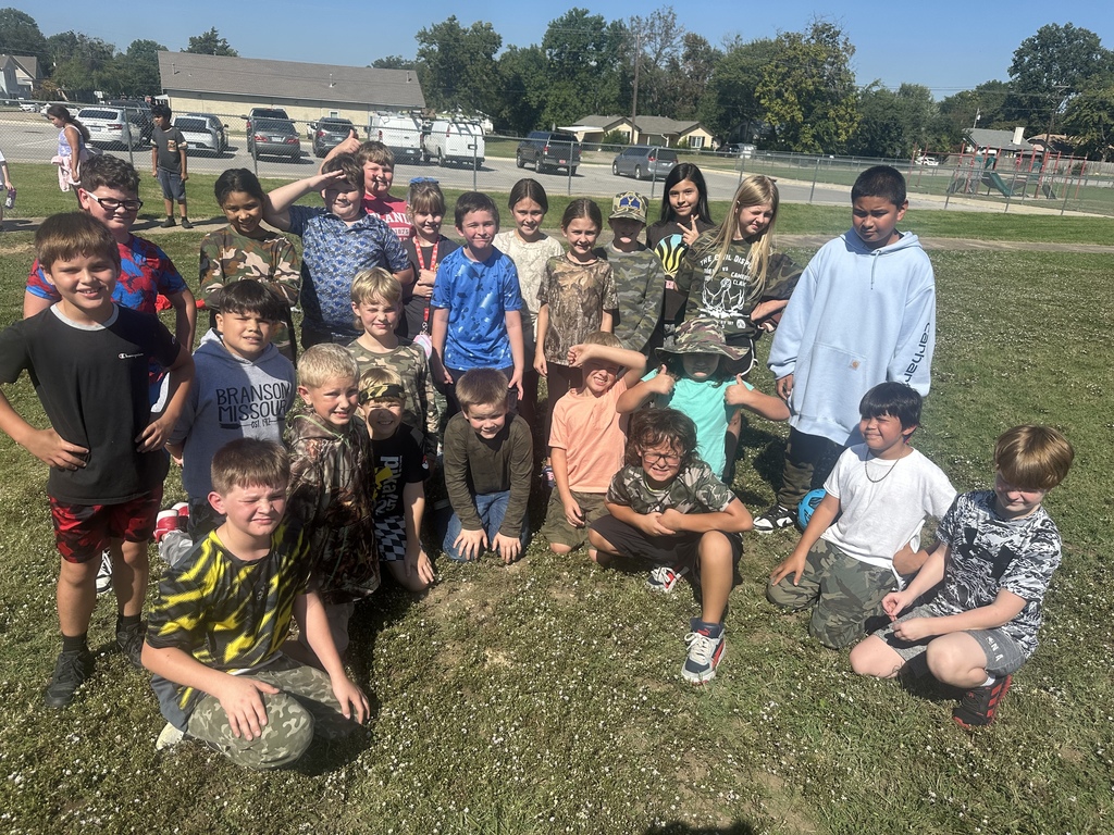 students wearing camo