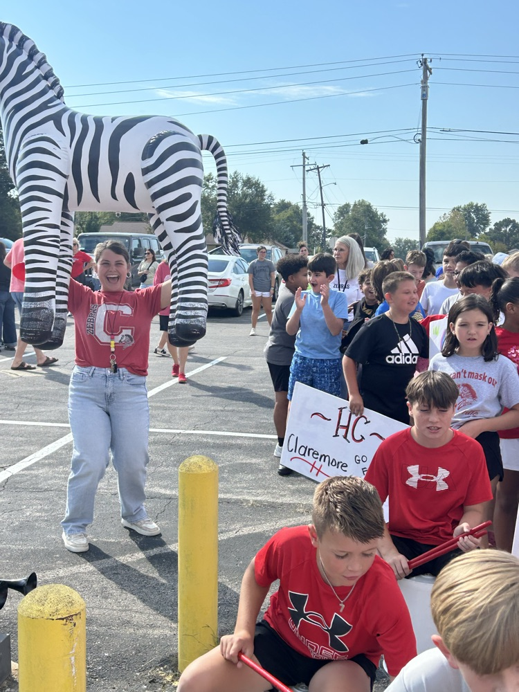 students with signs
