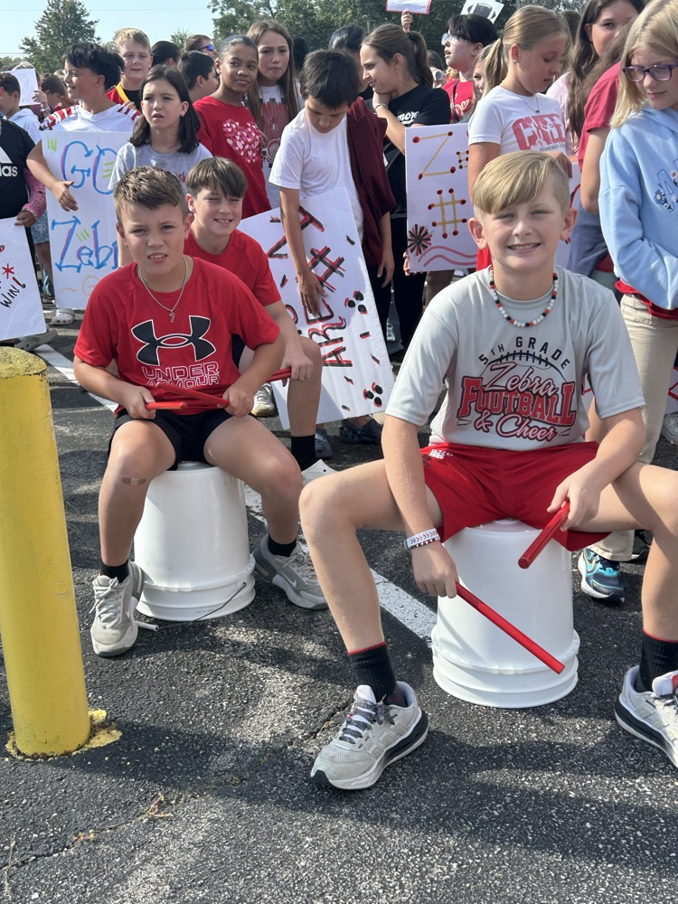 students with signs