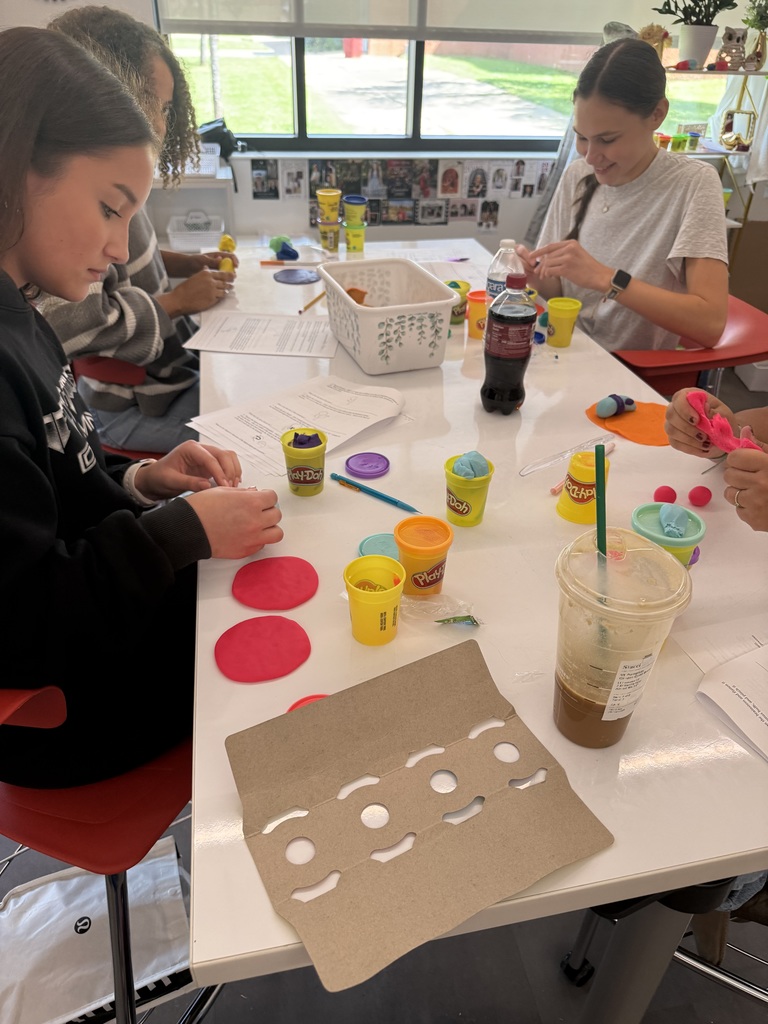 Our Psychology students are diving deep into the structure and function of the brain stem — and bringing their learning to life with Play-Doh modeling! By sculpting the different parts of the brain stem, students explored how each structure supports vital body functions such as breathing, heart rate, and sleep regulation. This creative, hands-on approach helps students connect what the brain looks like to how it works — reinforcing the powerful relationship between structure and function in the human body.