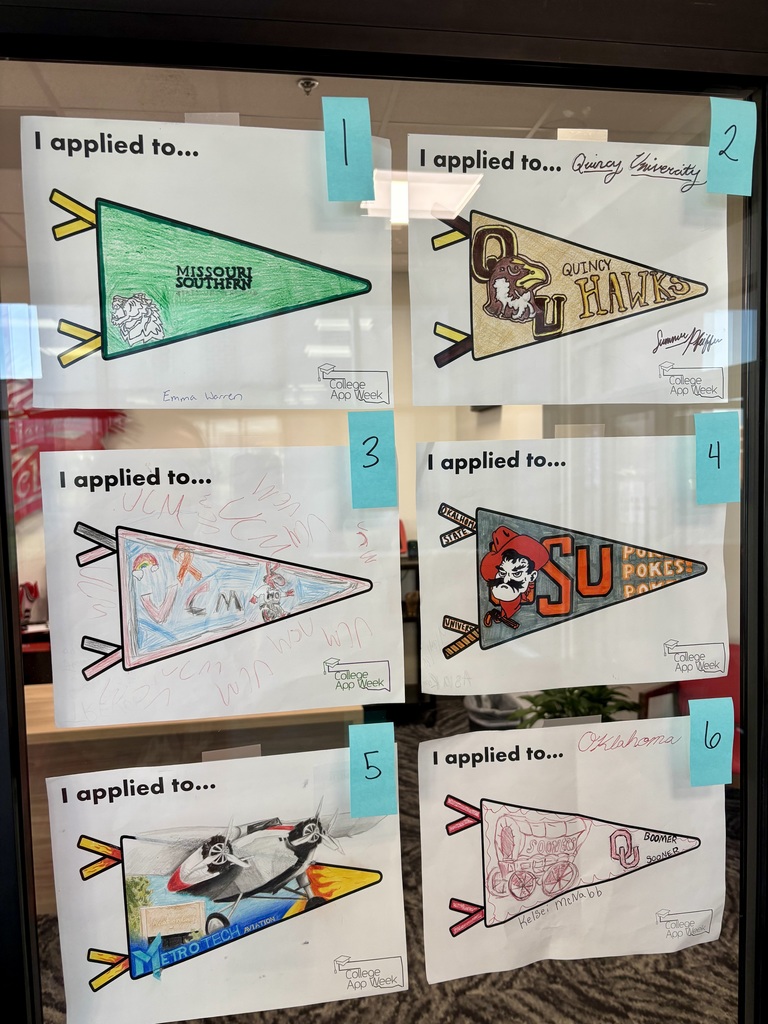🎓 College Application Week Highlights! We had a week full of fun and college prep activities! BINGO Game: Students played a BINGO card game to meet teachers and staff while learning about college experiences. One winner from each grade took home the prize! 🏆 Senior Coloring Contest: Seniors decorated pennants for the schools they applied to. 🎨 A huge thank you to Mrs. Adcock, our College and Career Coordinator, for helping students get excited about applying to college! With her support, we helped 253 seniors start their college applications—that’s 83% of the senior class! 🎉