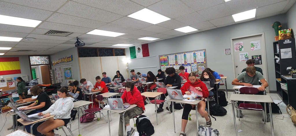 We want to recognize Mrs. Gonzalez for using one of the CPS core values of Innovation to creatively help her students work towards another core value of Excellence through the acronym G.R.I.T. (another core value): G – Get your grade up R – Read I – Independent study T – Test/quiz By bringing G.R.I.T. to life in her Spanish I and II classes, she’s helping students work toward Excellence. Day #1 was a success as students focused on missing assignments, retest qualifiers, essays, and tests!