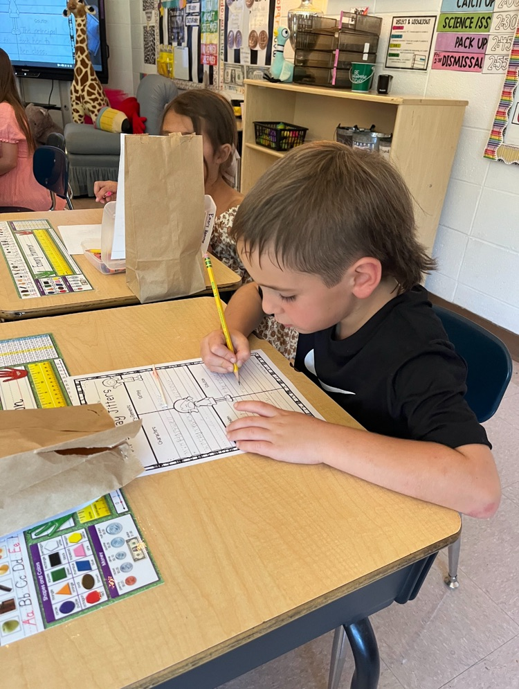 student working