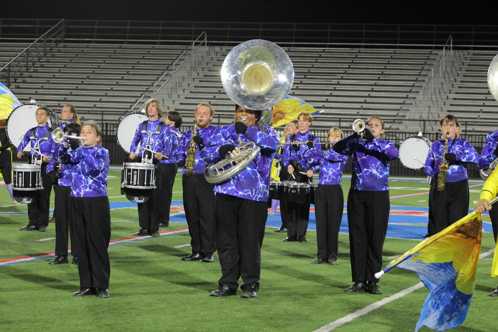 band members in formation 