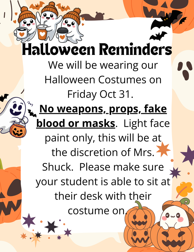 HALLOWEEN REMINDERS