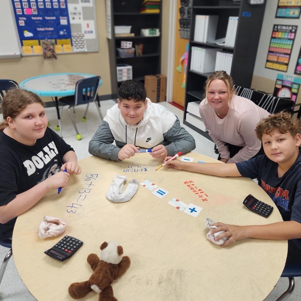 wrjh students doing math equations