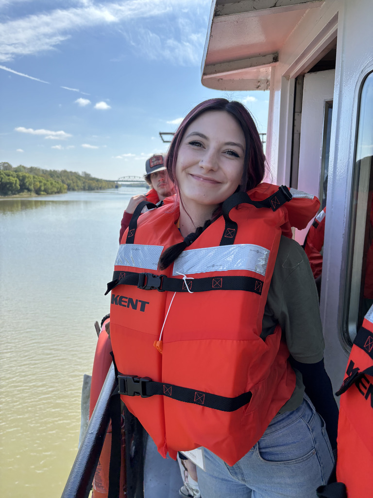 students on a field trip to the port of catoosa