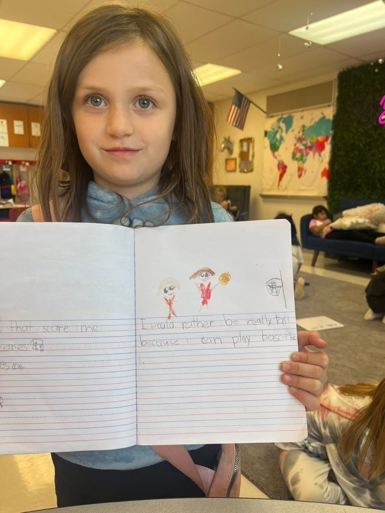 students with their work