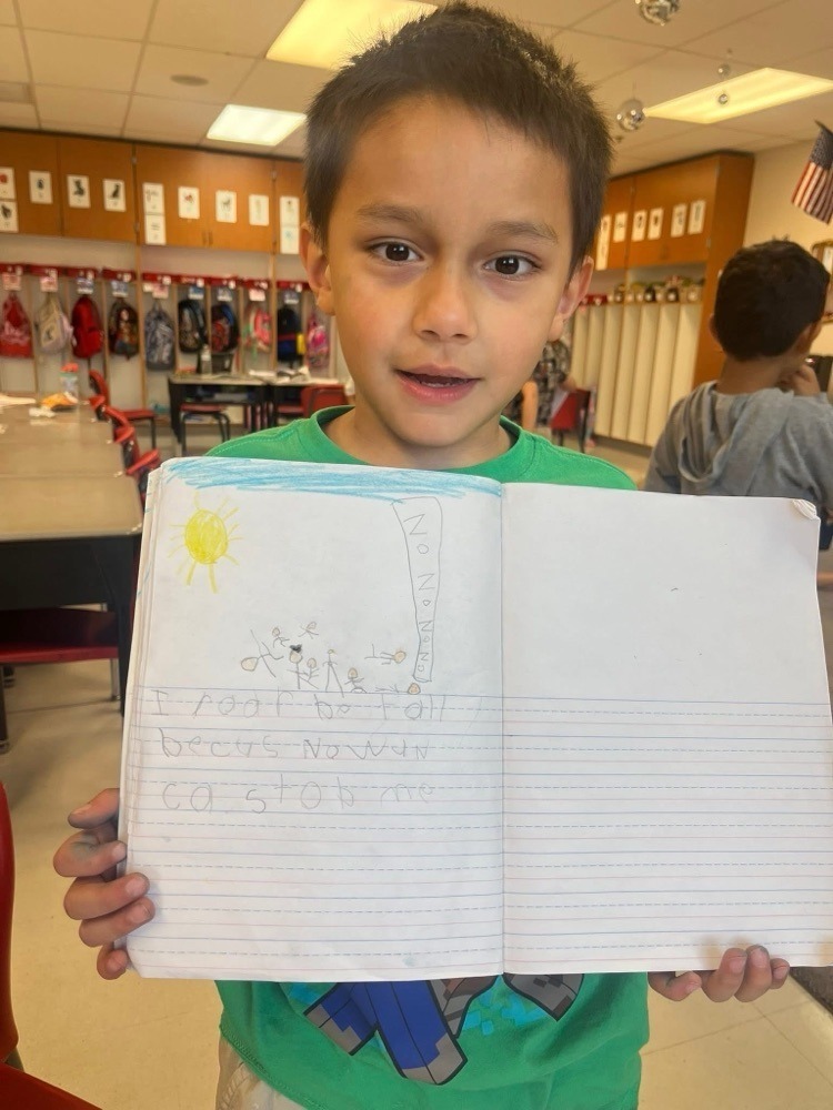 students with their work