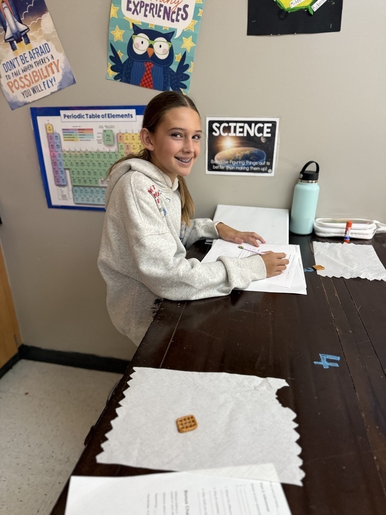 students with pretzels