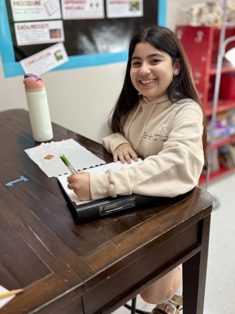 students with pretzels