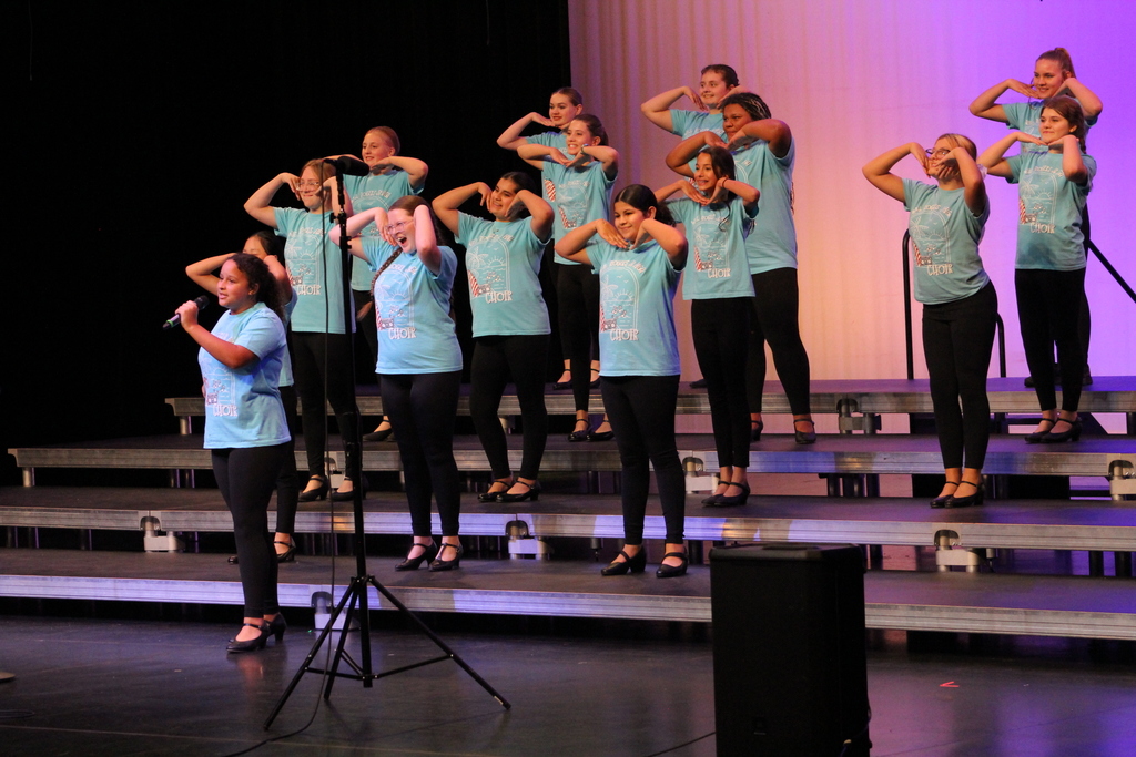 Spark! Show choir smiling as they perform for the first time in public