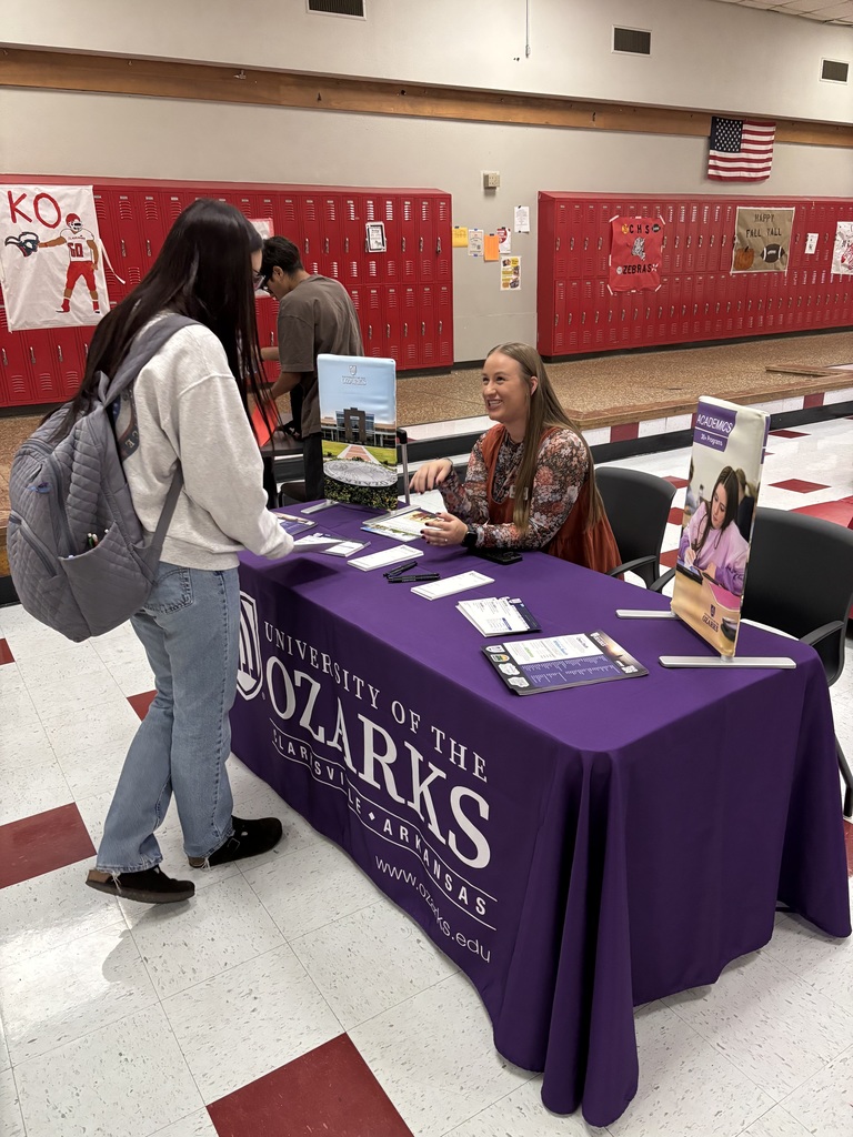 Claremore High School recently welcomed a variety of college representatives to campus, giving students the chance to explore their post-secondary options and connect directly with admissions professionals. Representatives from the University of Oklahoma, U.S. Naval Academy, Rogers State University, Oklahoma State University, University of Arkansas, University of the Ozarks, Tulsa Community College, Bates University, Wichita State University, Northeastern Oklahoma A&M College, and Community Care College met with students during lunch to share information about academic programs, scholarships, and campus life. These visits provide valuable opportunities for students to ask questions, compare options, and begin planning their futures beyond high school.