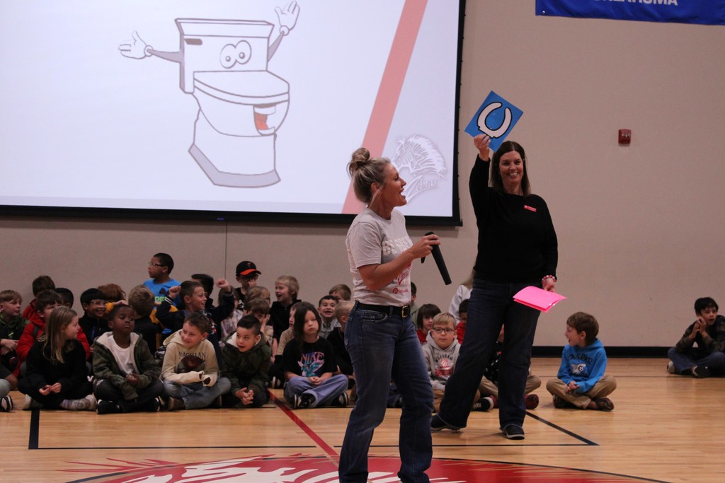 Fay and Brogan presenting awards