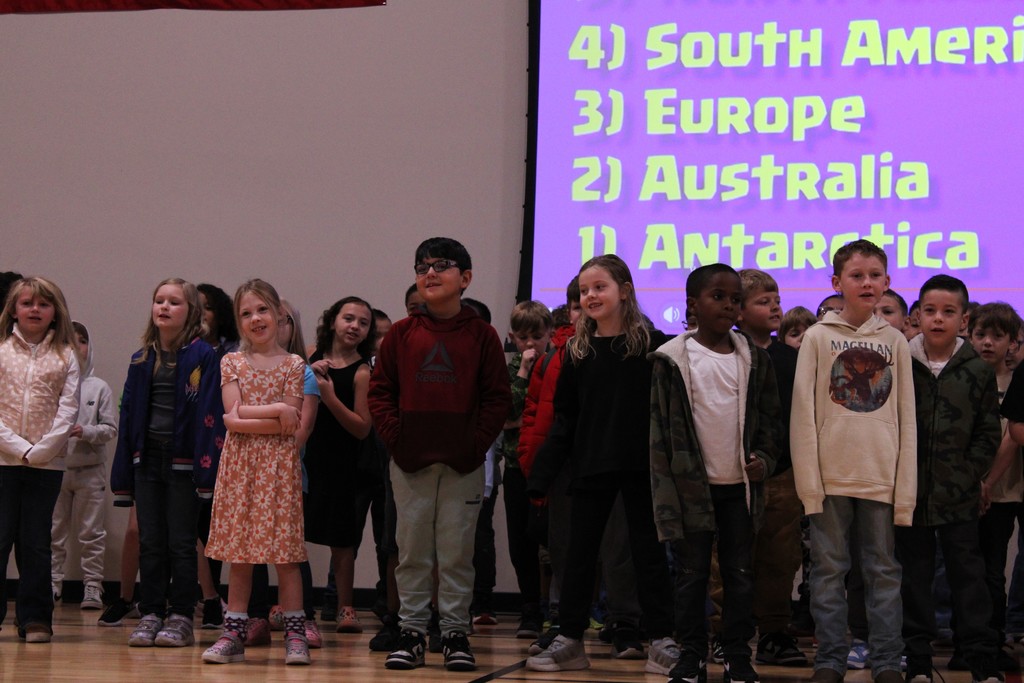 students performing at rise and shine