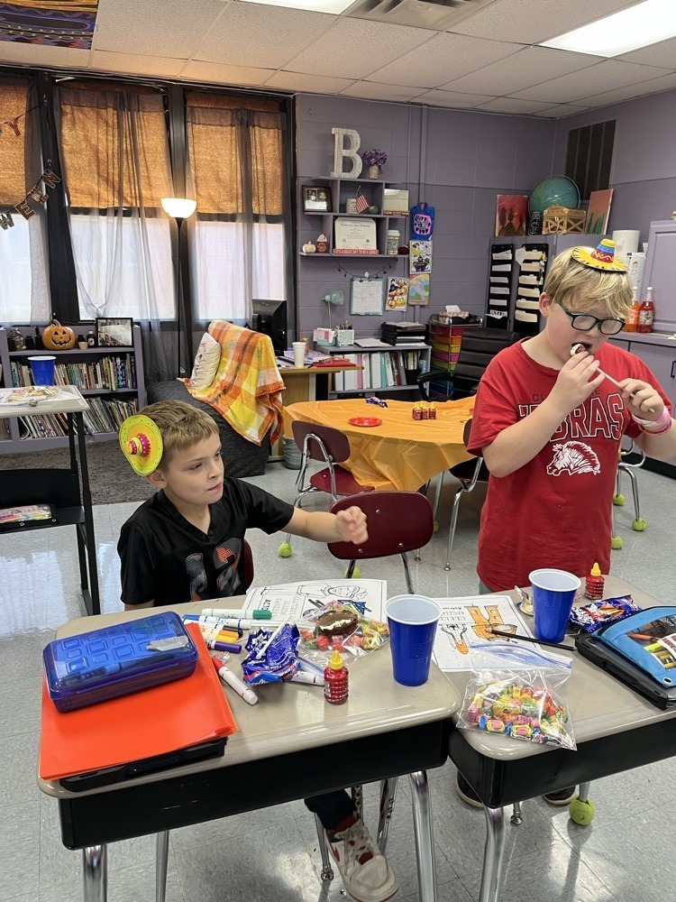 Students celebrating Hispanic Heritage Month