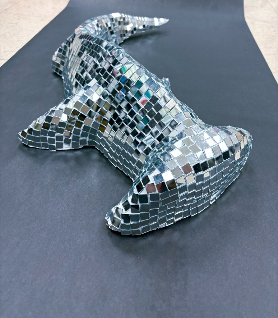 Our art classes are adding a little extra sparkle to the hallways! From glittering disco sharks to other dazzling animal creations, students are combining creativity, craftsmanship, and shine to bring their artwork to life. These “disco animals” light up our school with color, reflection, and personality — proving that art can make any space brighter!