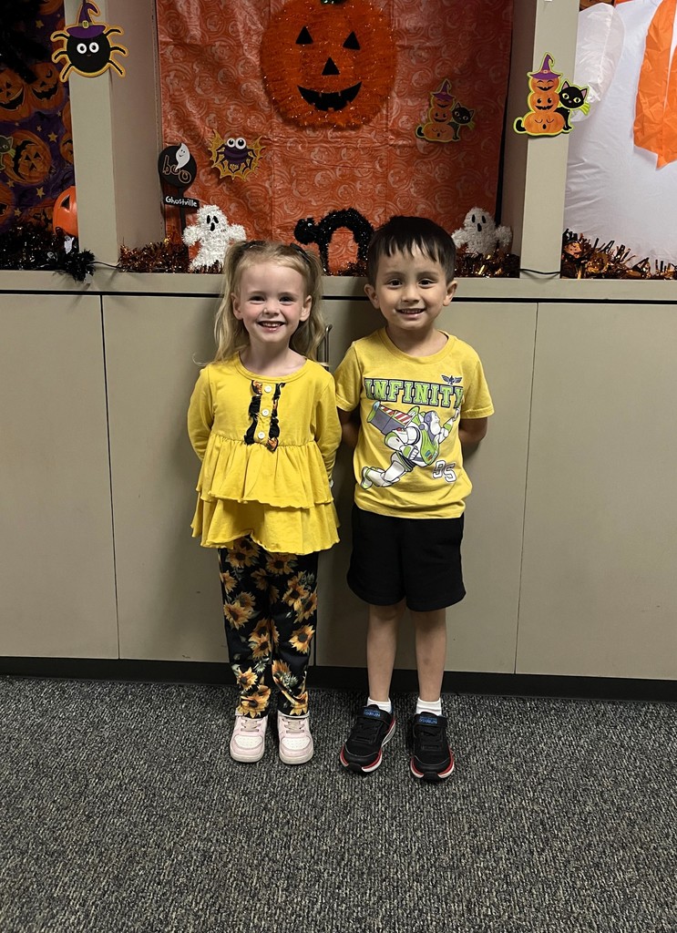 students wearing yellow