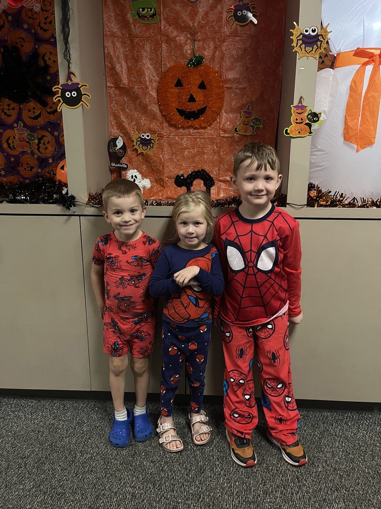 students wearing pjs