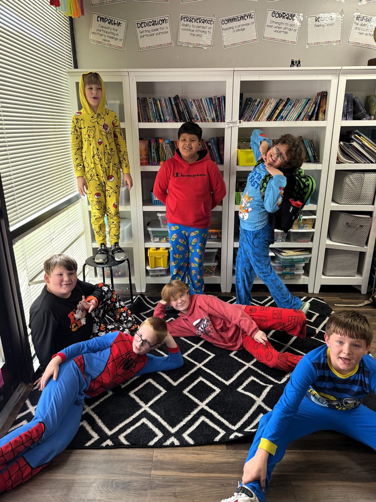 students wearing pjs