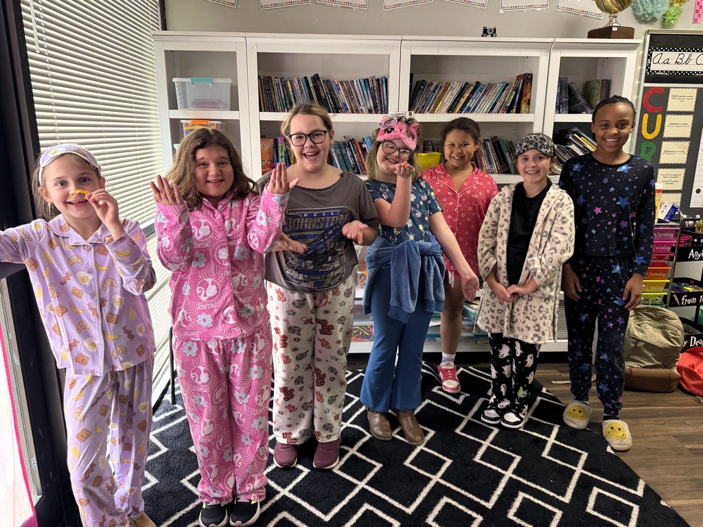 students wearing pjs