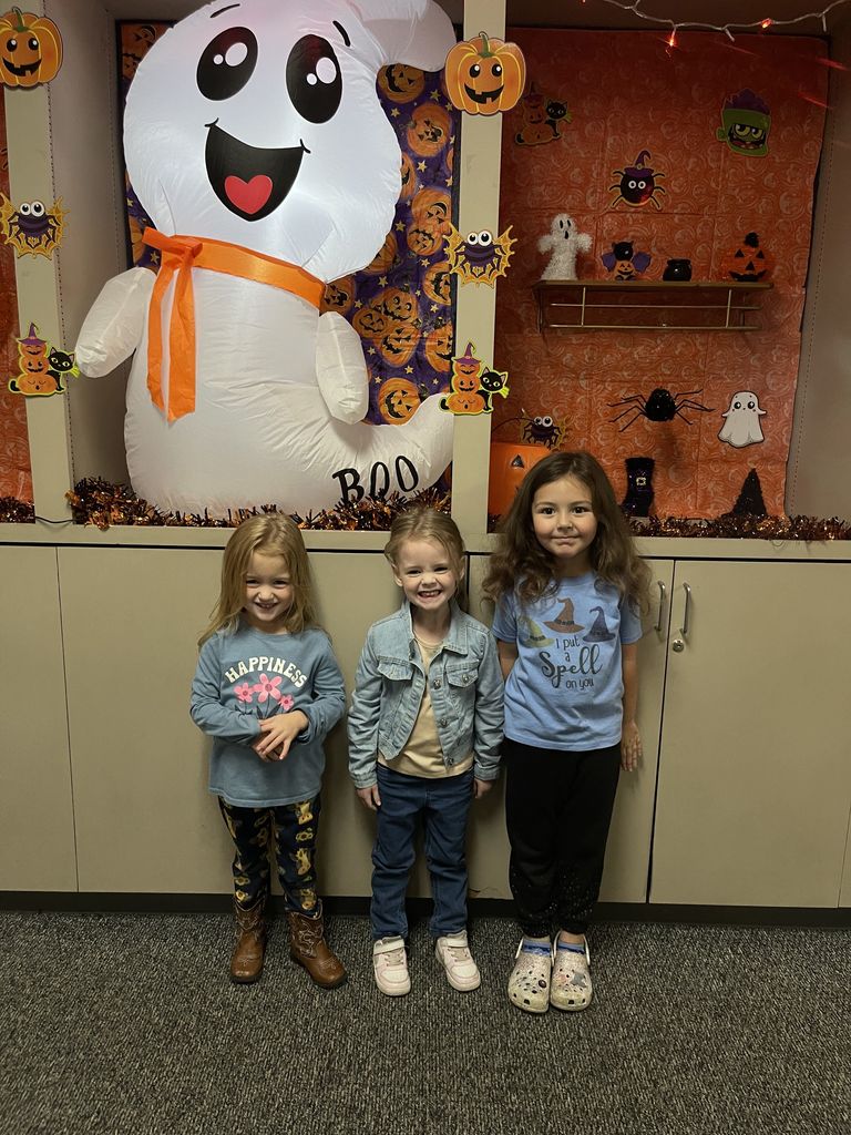 students wearing blue 