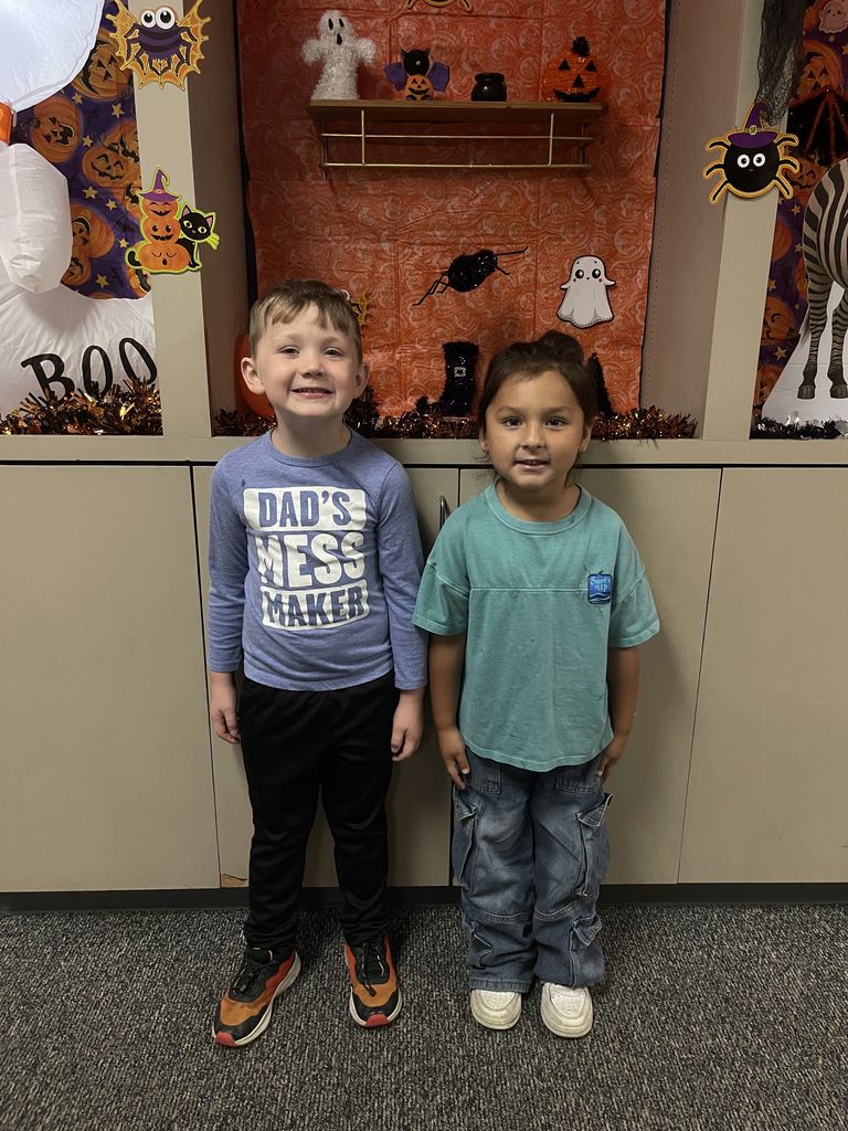 students wearing blue
