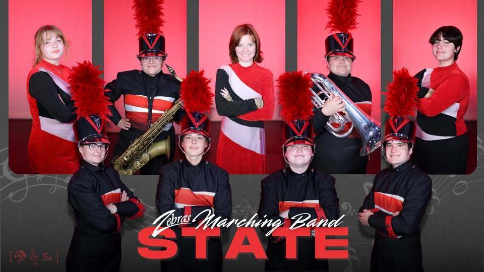 band members in full uniform