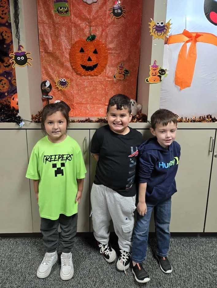 students wearing green and/or athletic gear