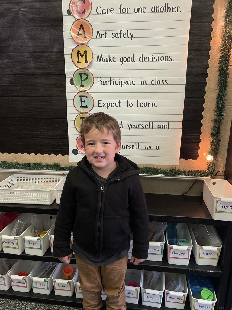 student wearing black