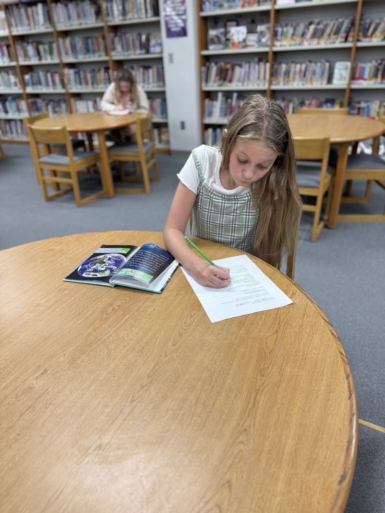 students doing science research