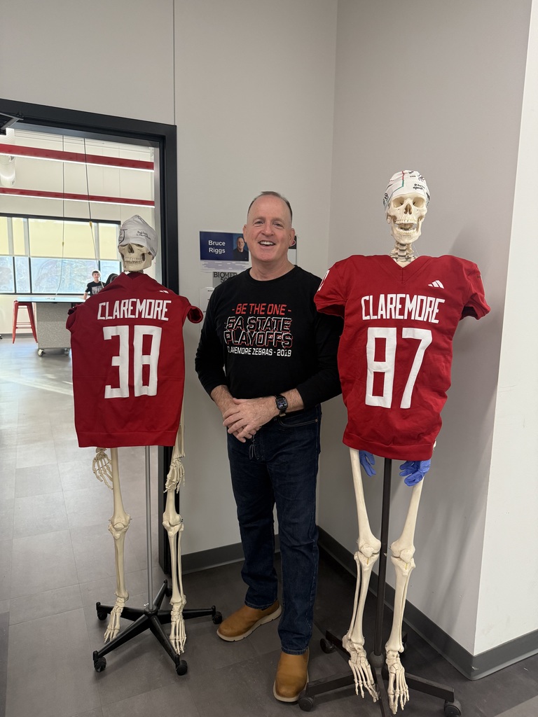 One of the most valued traditions at Claremore High School is when our football players select a staff member who has made a meaningful impact on their lives to wear their jersey for the day. A couple of weeks ago, our teachers proudly wore their studentsβ jerseys to represent those meaningful connections. This special tradition is a reminder of the strong relationships built between our students and staffβboth on and off the field!