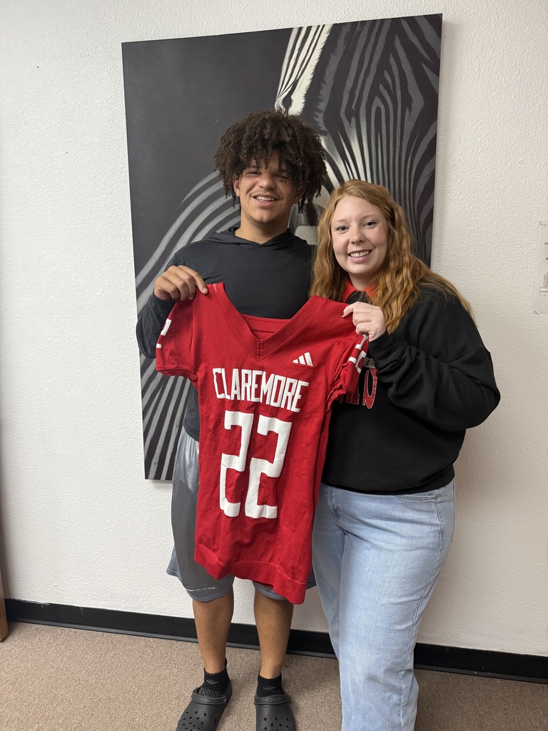 One of the most valued traditions at Claremore High School is when our football players select a staff member who has made a meaningful impact on their lives to wear their jersey for the day. A couple of weeks ago, our teachers proudly wore their studentsβ jerseys to represent those meaningful connections. This special tradition is a reminder of the strong relationships built between our students and staffβboth on and off the field!