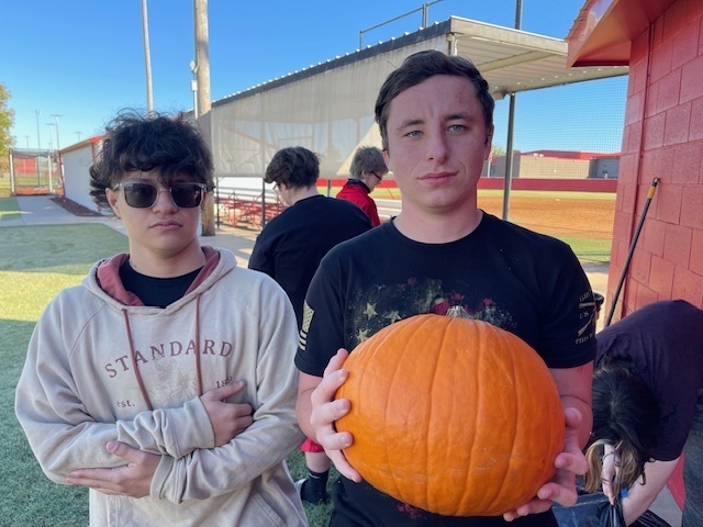 🎃 Operation Pumpkin Protection Success! 🎃  Environmental Science students completed their Operation Pumpkin Protection challenge! Each team designed and tested creative devices to protect their pumpkins using recycled materials from a 12–15 foot drop. 💥 After lots of great ideas and engineering, one team came out on top, successfully keeping their pumpkin safe and intact! 🏆👏  Great job to all our students for their hard work, creativity, and teamwork! They all did a phenomenal job meeting the challenge of designing, engineering, testing their initial designs using eggs, and completing the final Operation of Protecting their Pumpkins.