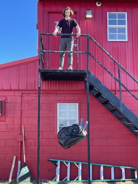 🎃 Operation Pumpkin Protection Success! 🎃  Environmental Science students completed their Operation Pumpkin Protection challenge! Each team designed and tested creative devices to protect their pumpkins using recycled materials from a 12–15 foot drop. 💥 After lots of great ideas and engineering, one team came out on top, successfully keeping their pumpkin safe and intact! 🏆👏  Great job to all our students for their hard work, creativity, and teamwork! They all did a phenomenal job meeting the challenge of designing, engineering, testing their initial designs using eggs, and completing the final Operation of Protecting their Pumpkins.