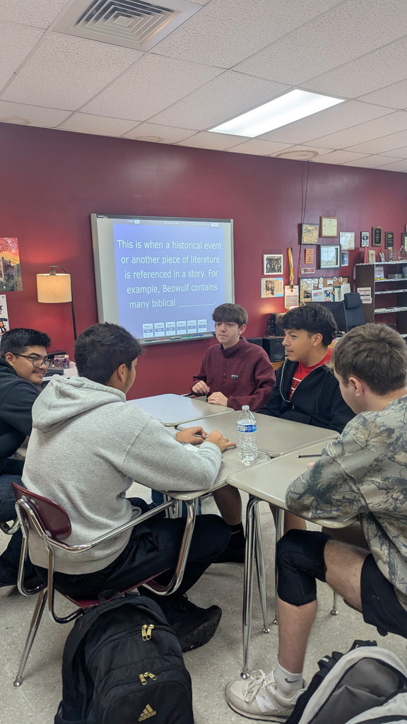 English IV students faced off in an intense game of Jeopardy to gear up for their test on Beowulf and the Anglo-Saxons. The questions were challenging, but teamwork and quick thinking helped them tackle the tough trivia together!