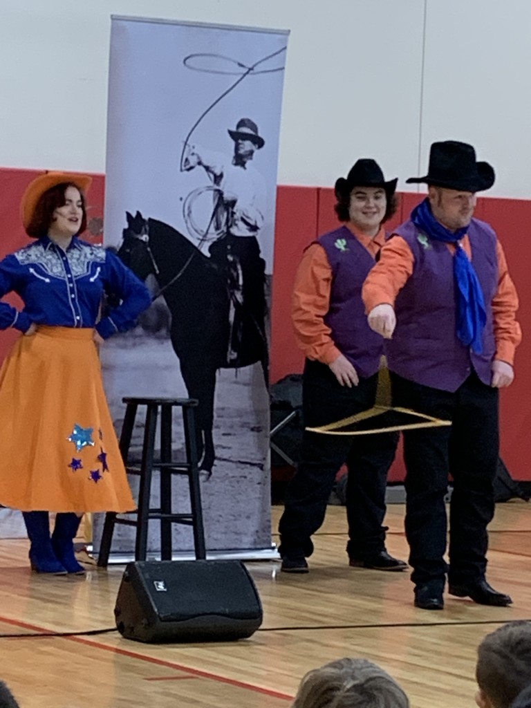 The Will Rogers musical at Claremont last week with ropes and big hats