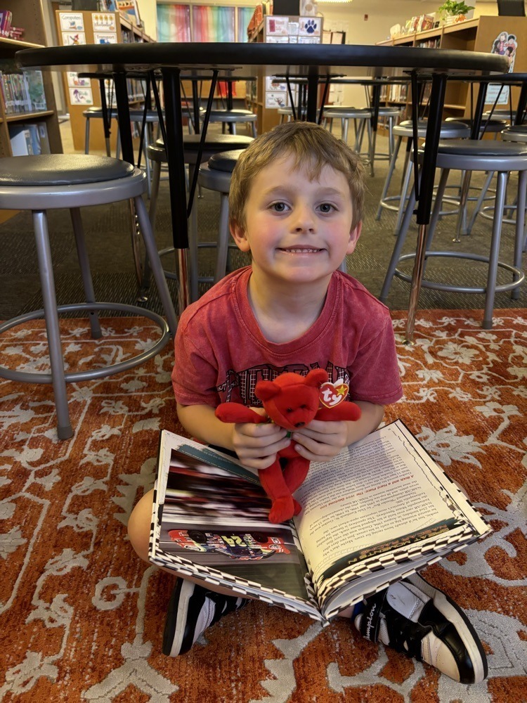 students with beanie babies